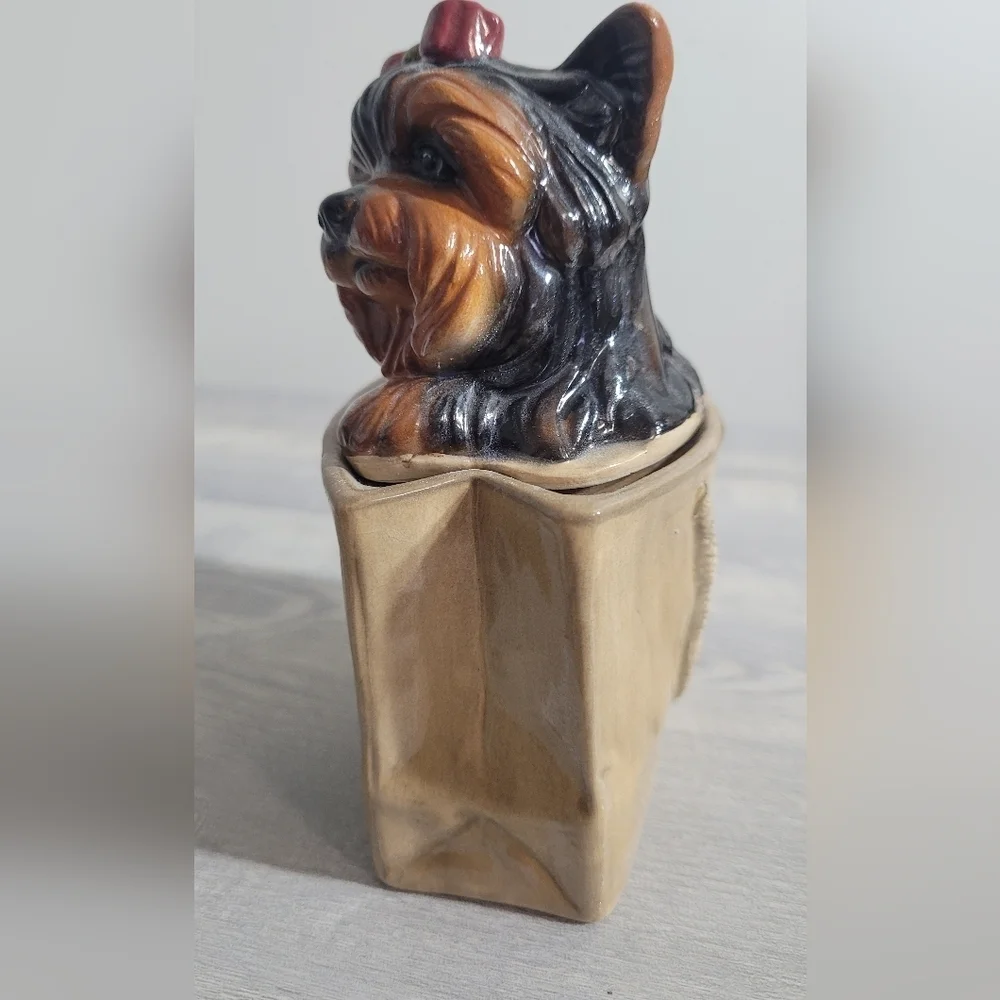 Vintage RARE BIG SKY CANINE Le Petite bakery Yorkie Salt N Pepper Shaker